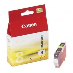 CARTOUCHE JET D'ENCRE ORIGINAL CANON CLI8 JAUNE 13ML