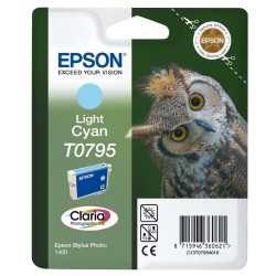 CARTOUCHE JET D'ENCRE ORIGINAL EPSON T0795 CYAN CLAIR 11.1ML