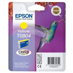 CARTOUCHE JET D'ENCRE ORIGINAL EPSON T0804 JAUNE 7.4ML