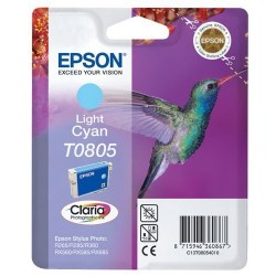 CARTOUCHE JET D'ENCRE ORIGINAL EPSON T0805 CYAN CLAIR 7.4ML