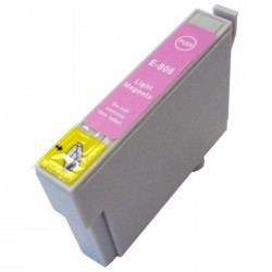 CARTOUCHE JET D'ENCRE GENERIQUE EPSON T0806 MAGENTA CLAIR 11ML