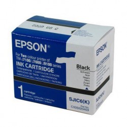 CARTOUCHE JET D'ENCRE ORIGINAL EPSON S020403 / SJIC6 / TMJ7100 NOIR