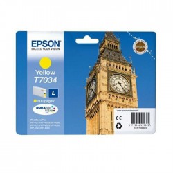 CARTOUCHE JET D'ENCRE ORIGINAL EPSON T7034 JAUNE 800 PAGES