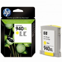 CARTOUCHE JET D'ENCRE ORIGINAL HP C4909 JAUNE 1400 PAGES N°940XL