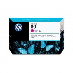 CARTOUCHE JET D'ENCRE ORIGINAL HP C4847A MAGENTA 350ML N°80