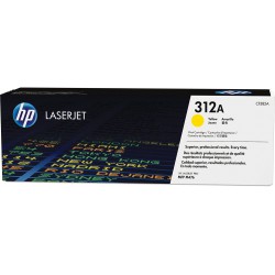 TONER LASER ORIGINAL HP CF382A / 312A / JAUNE 2700 PAGES