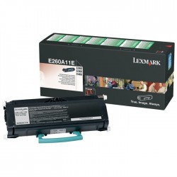 TONER LASER ORIGINAL LEXMARK E260A11E E260/360/460 NOIR 3500 PAGES