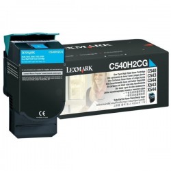 TONER LASER ORIGINAL LEXMARK C540H1CG C540/X543 CYAN 2000 PAGES