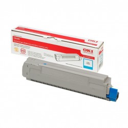 TONER LASER ORIGINAL OKI C8600 - 43487711 CYAN 6000 PAGES