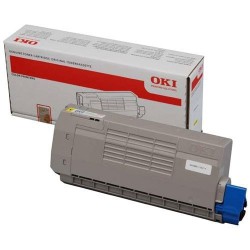 TONER LASER ORIGINAL OKI C71X - 44318605 JAUNE 11500 PAGES