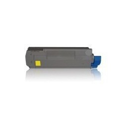 TONER LASER PREMIUM OKI C5850 C5950 JAUNE 6000 PAGES 43865721