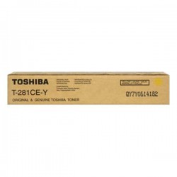 TONER PHOTOCOPIEUR ORIGINAL TOSHIBA T281 / 281C JAUNE 10000 PAGES