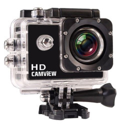 Camview Caméra Sport HD 720P 5MP - Angle 120° - Submersible 30m