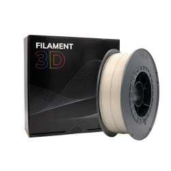 Filament PLA 3D - Diamètre 1.75mm - Bobine 1kg - Couleur Perle