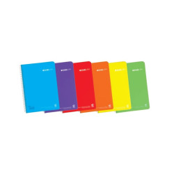 Enri Plus Cahier Spirale Format Folio Lisse - 80 Feuilles 90gr