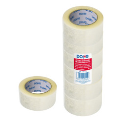 Dohe Lot de 6 joints en polypropylène - Mesure 48 mm x 66 m - Transpa