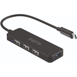 Hub USB-C avec 3x USB 2.0 et 1x USB 3.0 - Vitesse jusqu'à 5 Gbit/s