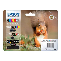 PACK 6 CARTOUCHES ORIGINAL EPSON 378XL / 478XL / T379D