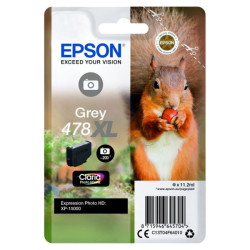 CARTOUCHE ORIGINAL EPSON T04F6 / 478XL GRIS 200 PAGES