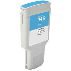 CARTOUCHE JET D'ENCRE GENERIQUE HP P2V80A / 746 CYAN 300ML