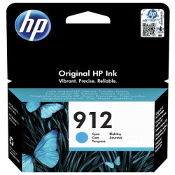 CARTOUCHE JET D'ENCRE ORIGINAL HP 912 CYAN / 3YL77AE / 315 PAGES