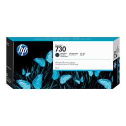 CARTOUCHE ORIGINAL HP 730 / P2V71A NOIR MAT 300ML