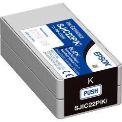 CARTOUCHE JET D'ENCRE ORIGINAL EPSON S020601 / SJIC22 NOIR 32.6ML