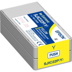 CARTOUCHE JET D'ENCRE ORIGINAL EPSON S020604 / SJIC22 JAUNE 32.5ML