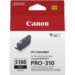 CARTOUCHE ORIGINAL CANON PFI5100MBK / 6951C001 NOIR MATE 14.4ML
