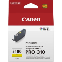 CARTOUCHE ORIGINAL CANON PFI5100Y / 6955C001 JAUNE 14.4ML