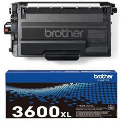 TONER LASER ORIGINAL BROTHER TN3600XL NOIR 6000 PAGES