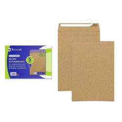 Lot de 5 enveloppes Bismark en papier kraft 90 g - 229 x 324 mm