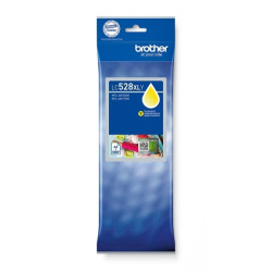 CARTOUCHE JET D'ENCRE ORIGINAL BROTHER LC528XLY JAUNE 10000 PAGES