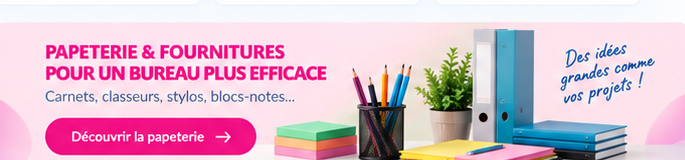 Papeterie et fournitures pour un bureau plus efficace